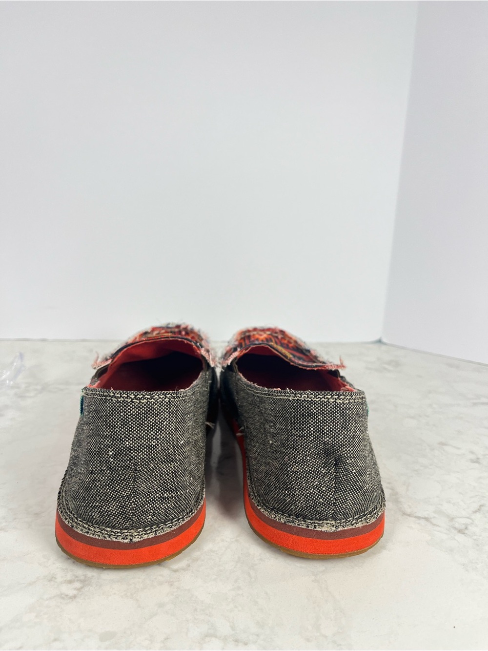 Twisted X Eco . Gray Slip-On Loafers southwestern serape pattern - Picture 4 of 5
